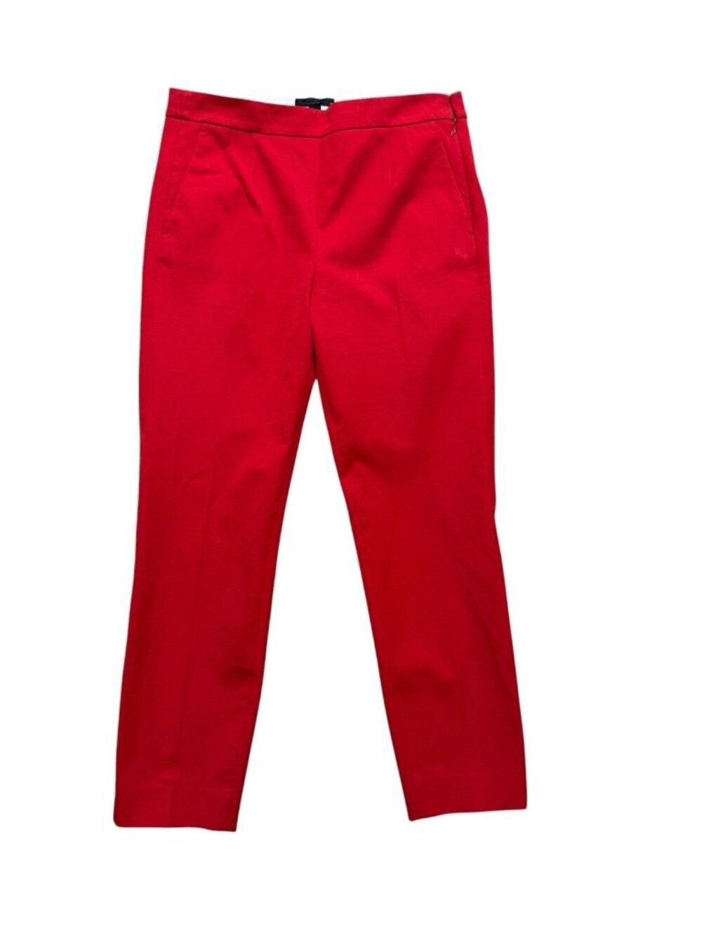 J.Crew Martie Pants Womens 4 Red Ankle Career Stretch Slim Fit